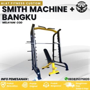 Alat Fitness Custom Smith Machine + Bangku